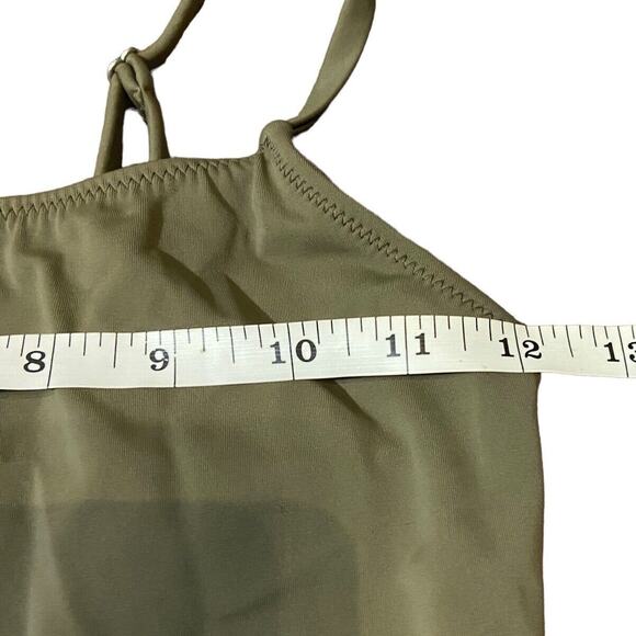 Solid and Striped Nina One Piece Swimsuit Women Small Olive Green Missing Beltd - Picture 14 of 14